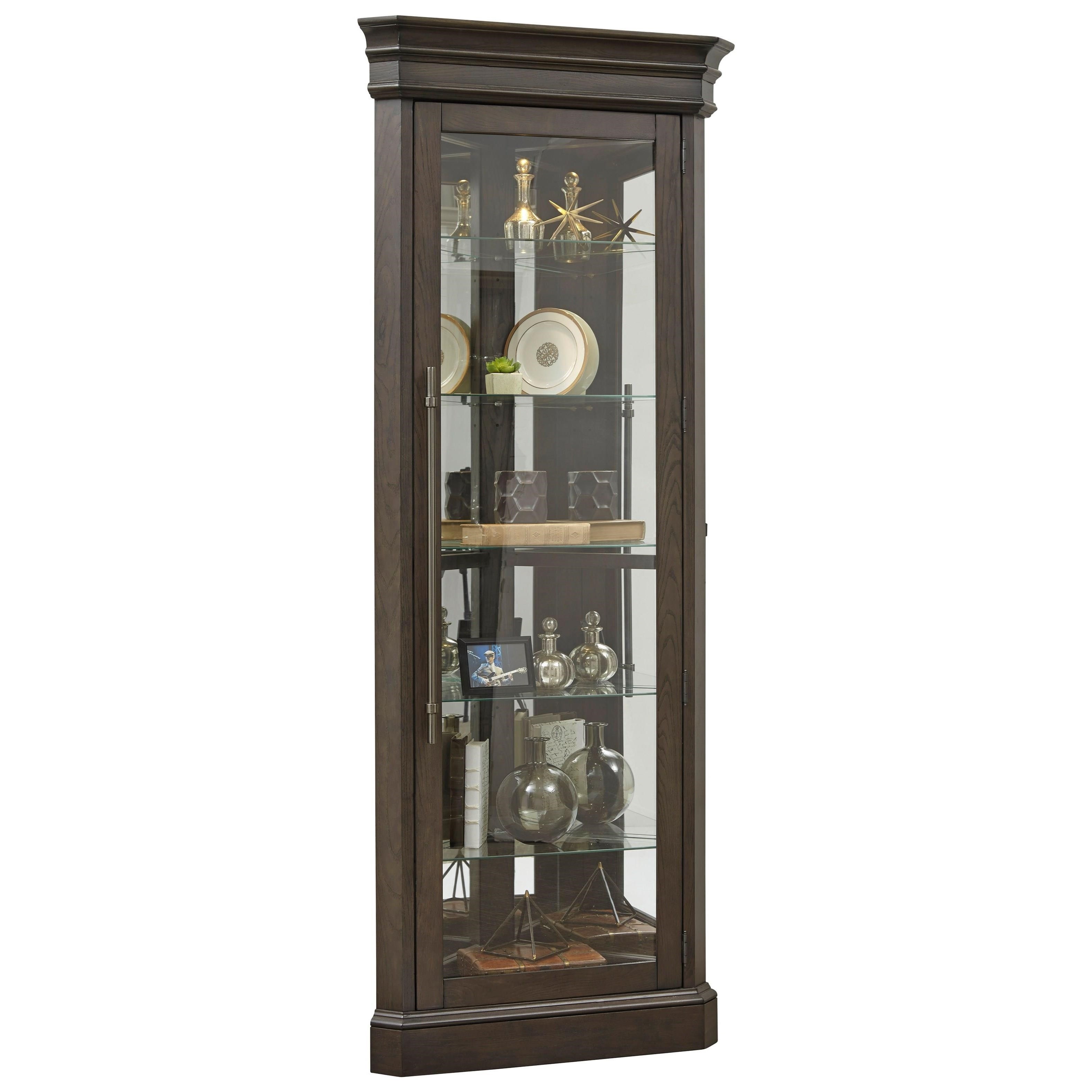 Pulaski Furniture Curios Corner Curio with LED Lighting Find Your